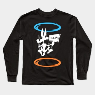 Coyote in portal. Geek, gamer print Long Sleeve T-Shirt